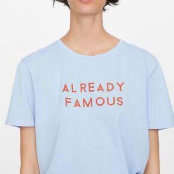 Zara Already Famous Graphic Tee - Picture 1 of 6